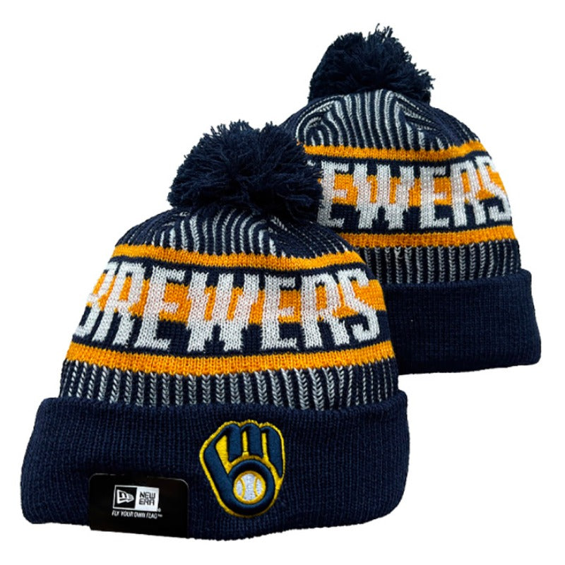 Milwaukee Brewers MLB knitted hats