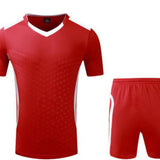 men/women/kids Blank red custom uniform top