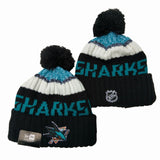 SAN JOSE SHARKS NHL knitted hats