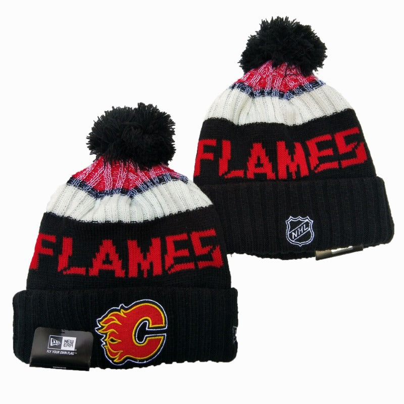 Calgary Flames NHL knitted hats