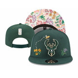 Milwaukee Bucks NBA snapbacks adjustable hats