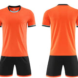 men/women/kids Blank orange custom uniform top