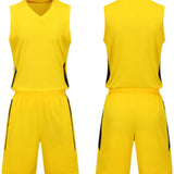 men/women/kids Blank yellow custom uniform top